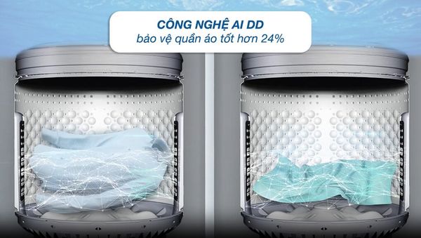 Máy giặt LG TV2516DV3B có thiết kế hiện đại, sang trọng với màu đen bóng tinh tế, tạo cảm giác cao cấp và dễ dàng hài hòa với mọi không gian nội thất