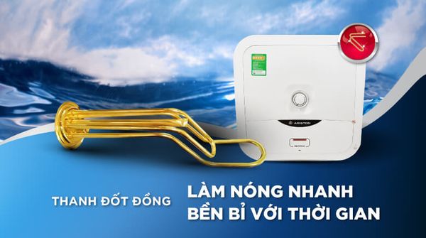 Dòng bình nóng lạnh Ariston Slim2 30RS được biết đến với thiết kế siêu mỏng, phù hợp với những không gian phòng tắm nhỏ gọn.