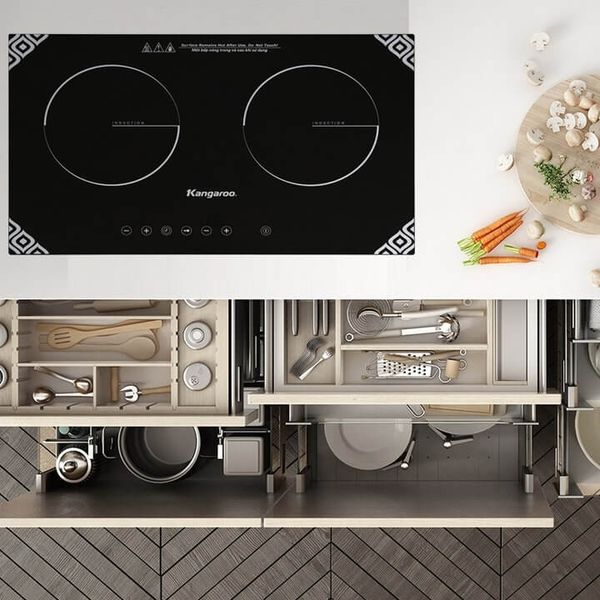 BẾP ĐIỆN TỪ ĐÔI KANGROO KG498N Hiện Đại