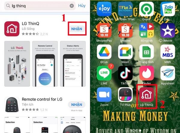 Ứng dụng LG Qthin