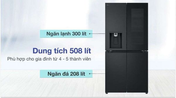 Tủ lạnh LG LFI50BLMAI có các công nghệ mới giúp thực phẩm luôn tươi ngon.