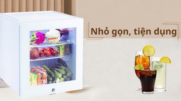 Sanaky VH-60KL có dung tích 60 lít và chỉ được sử dụng để bảo quản thực phẩm và đồ uống nhỏ