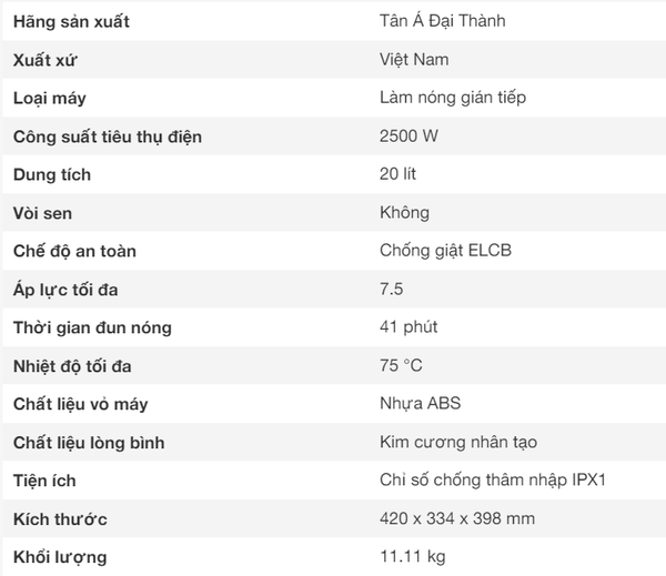 Bình nóng lạnh Rossi Napas hiện đại làm lạnh sâu đa năng