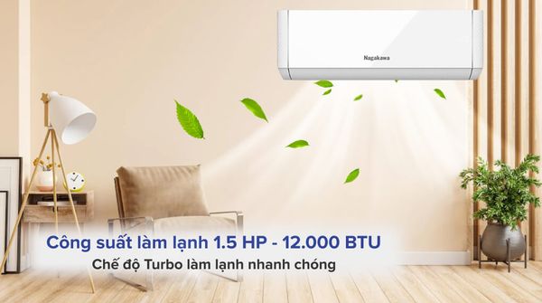 Điều hòa Nagakawa NIS-C12R2T29 Bảo vệ Sức khỏe Người Dùng không chỉ làm mát mà còn làm cho không khí trong phòng trong lành hơn