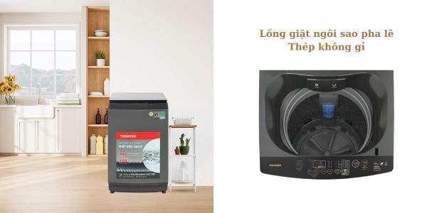 Máy giặt Toshiba Inverter AW-DUM1600LV(SG) có chế độ giặt tiết kiệm nước.