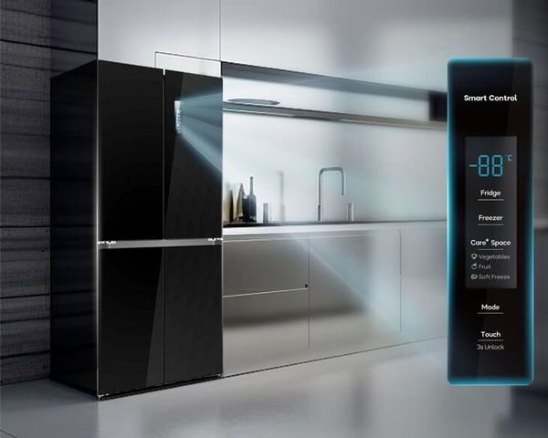 Tủ lạnh Casper RM-430VBM có thiết kế hiện đại nhưng tối giản