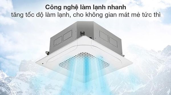 Mitsubishi Heavy FDTC50VF có công suất 50,000 BTU, phù hợp cho các khu vực có nhu cầu làm mát mạnh và liên tục.