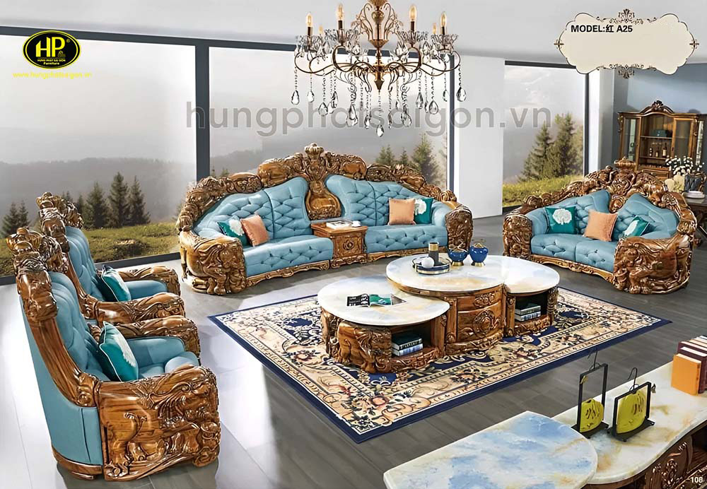 Sofa phòng khách cao cấp - Hưng Phát Luxury