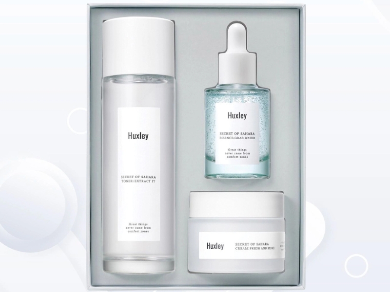 Combo mỹ phẩm phục hồi da Chiết Xuất Xương Rồng Huxley