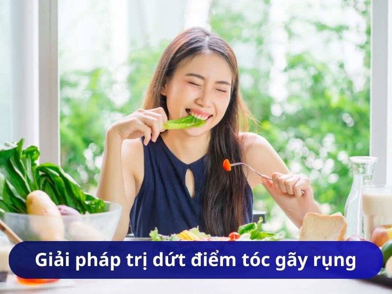 Giải pháp trị dứt điểm tóc gãy rụng
