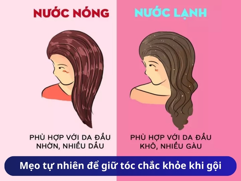 Lưu ý về nhiệt độ nước khi gội đầu để bảo vệ tóc