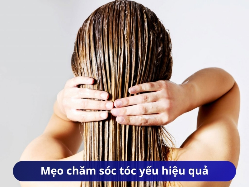 Mẹo chăm sóc tóc yếu hiệu quả