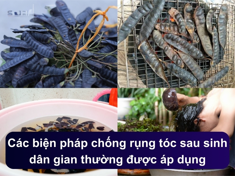 Các biện pháp chống rụng tóc sau sinh dân gian thường được áp dụng