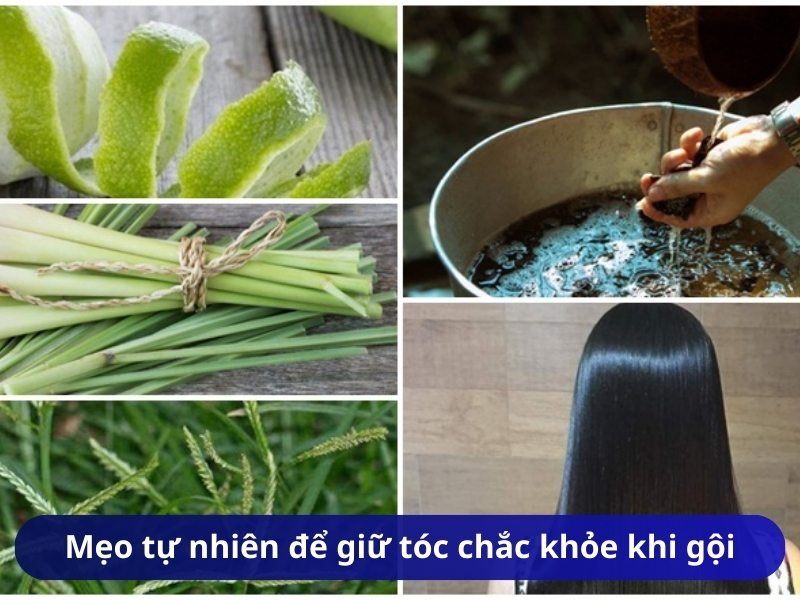 Mẹo tự nhiên để giữ tóc chắc khỏe khi gội