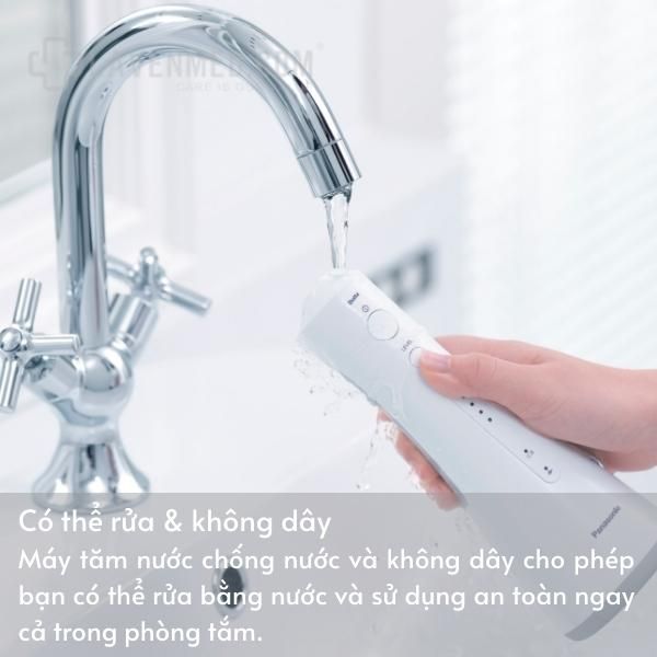 Công nghệ chống nước của máy tăm nước hoàn hảo để sử dụng ngay cả khi đang tắm