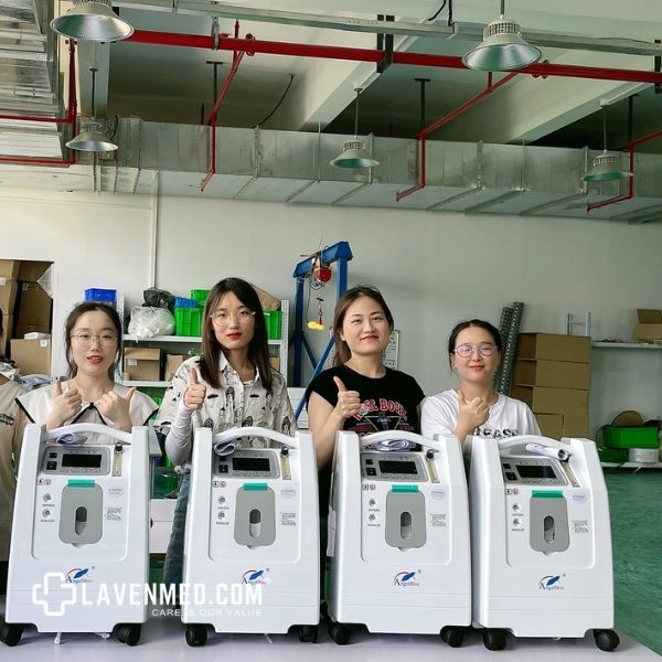 Máy tạo oxy 5 lít AngelBiss Angel 5S kèm khí dung thiết kế dễ sử dụng