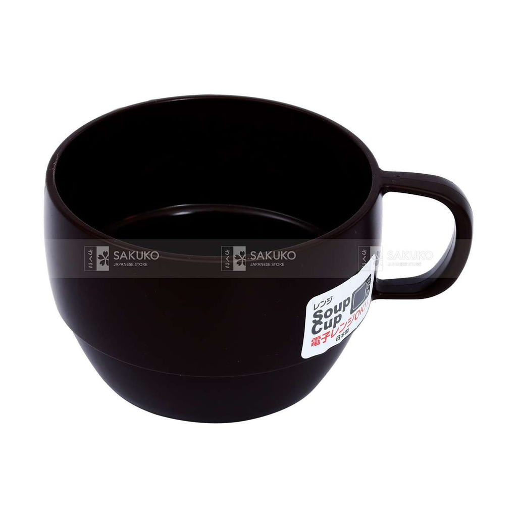 INOMATA - Cốc Súp Màu Nâu 350ml