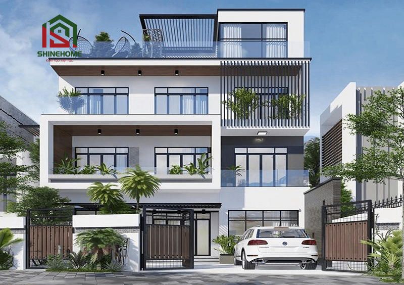 5+ Mẫu biệt thự 4 tầng với phong cách thiết kế đẹp, chuẩn phong thủy