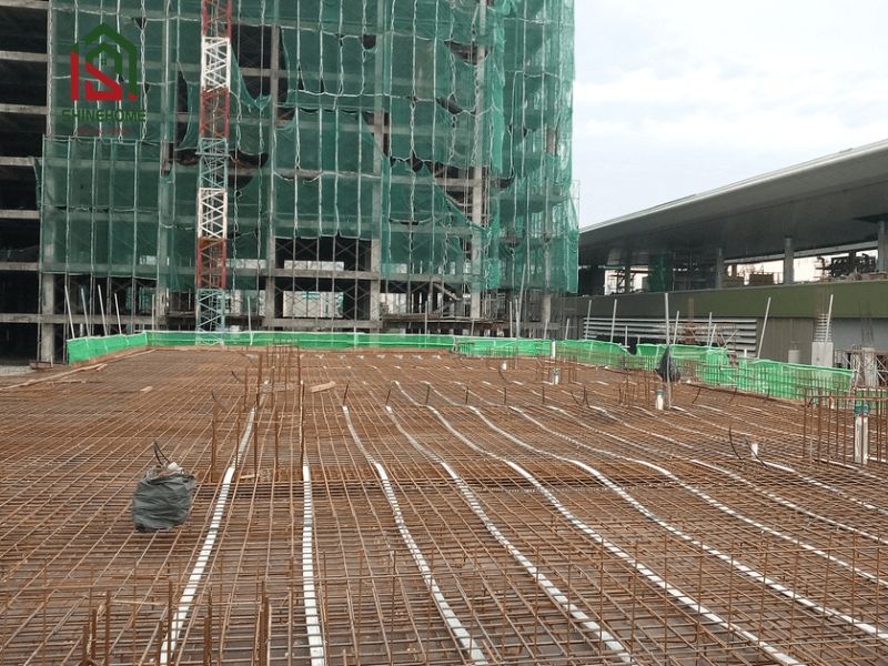 Thi công nhà cao tầng sử dụng công nghệ sàn dự ứng lực