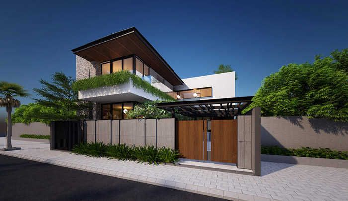 Thiết kế mặt tiền biệt thự đô thị – yếu tố quyết định giá trị