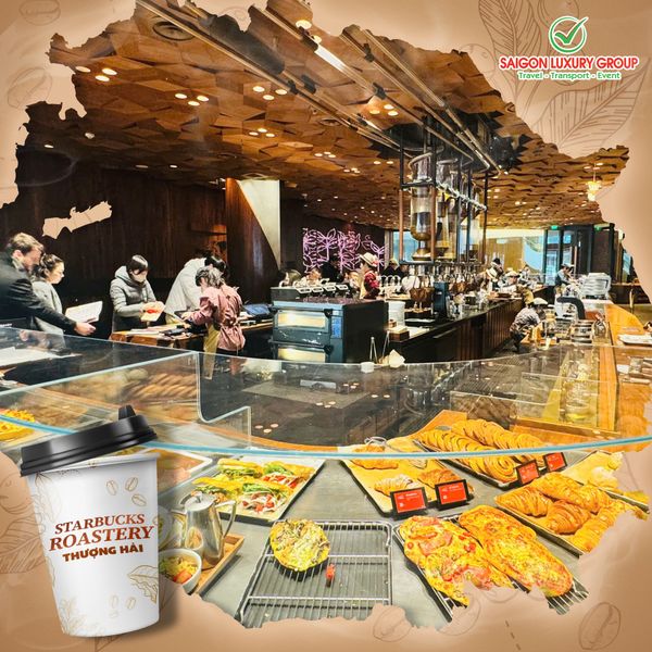 Tham quan Starbucks Reserve Roastery khi đặt tour đi Thượng Hải