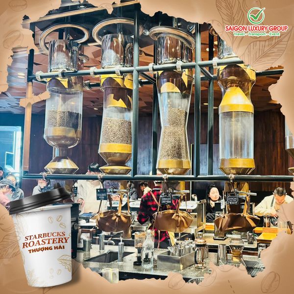 Tham quan Starbucks Reserve Roastery khi đặt tour đi Thượng Hải
