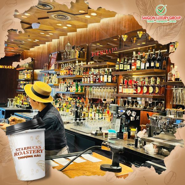 Tham quan Starbucks Reserve Roastery khi đặt tour đi Thượng Hải