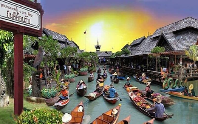 Chợ nổi bốn miền Thái Lan