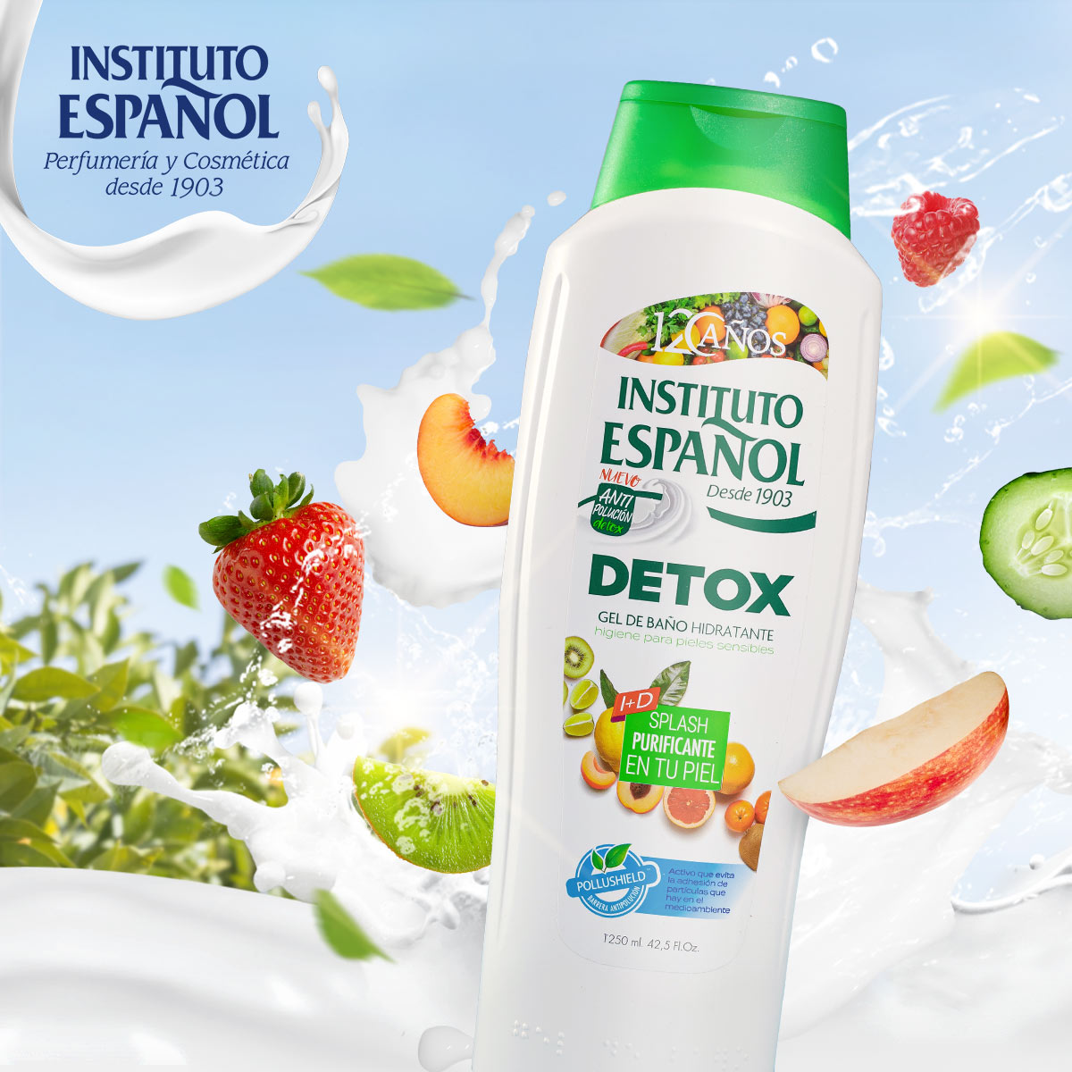 Gel tắm thanh lọc làn da Detox Instituto Espanol