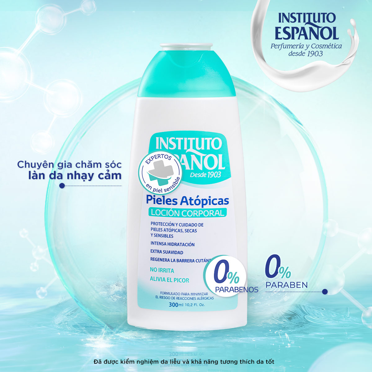 Lotion dưỡng ẩm dành cho da khô, da nhạy cảm