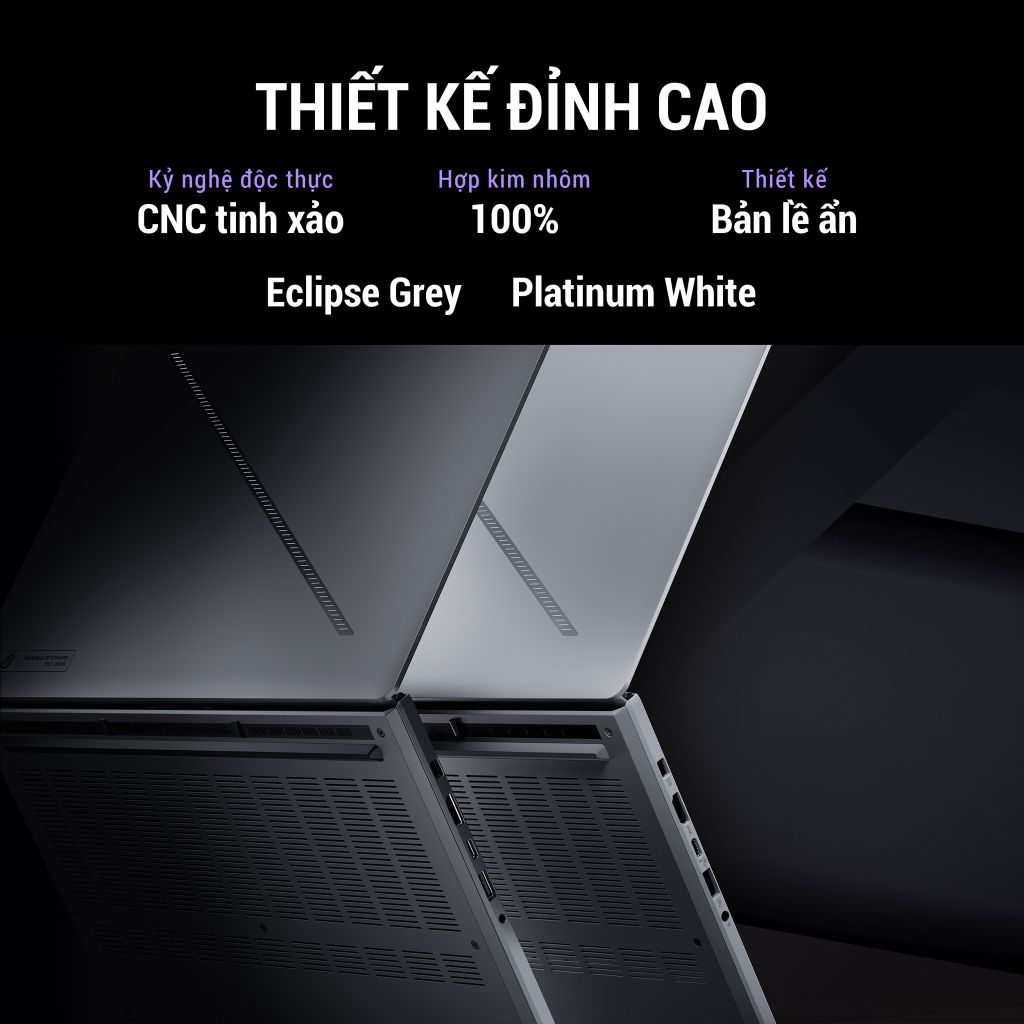 Laptop Gaming Asus ROG Zephyrus G16 thiết kế tối giản nhưng vẫn gaming