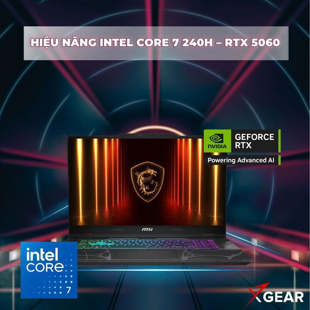 MSI Cyborg 15 B2RWFKG 048VN được trang bị CPU Intel Core 7