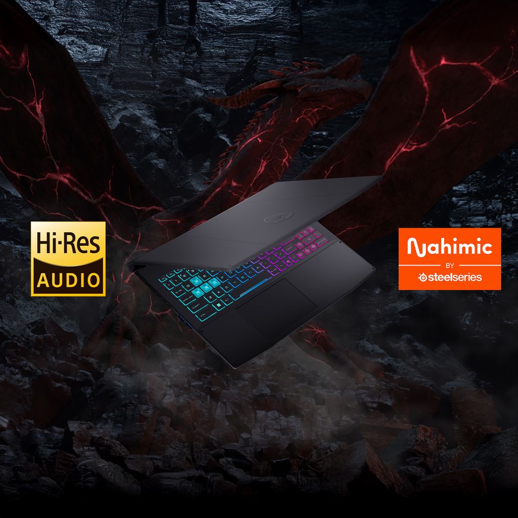 Công nghệ giả lập âm thanh vòm và hỗ trợ High-Res Audio trên Laptop Gaming MSI Katana 15 HX B14W