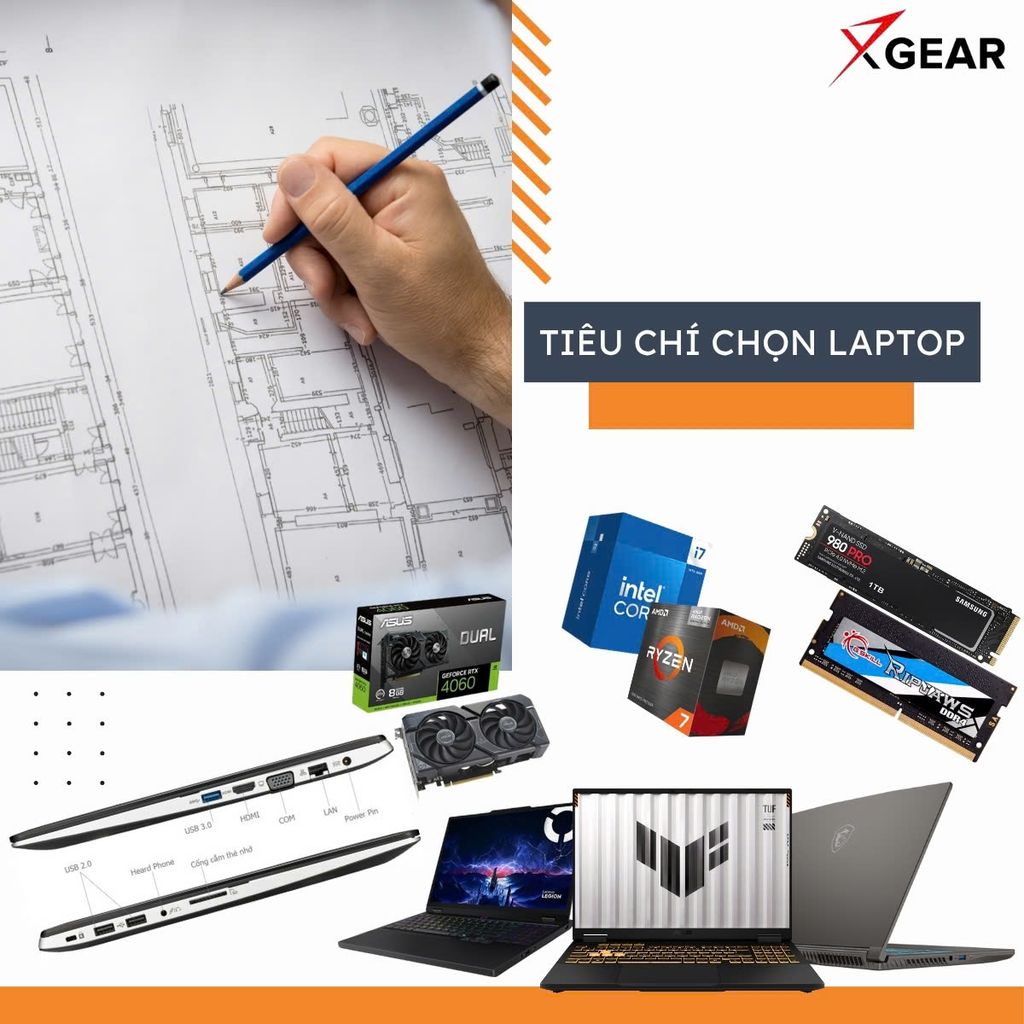 tiêu chí chọn mua laptop cho sinh viên kiến trúc gồm những gì