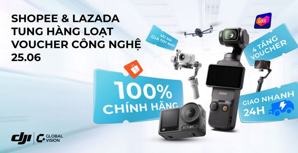 Shopee & Lazada tung hàng loạt voucher công nghệ 25.06