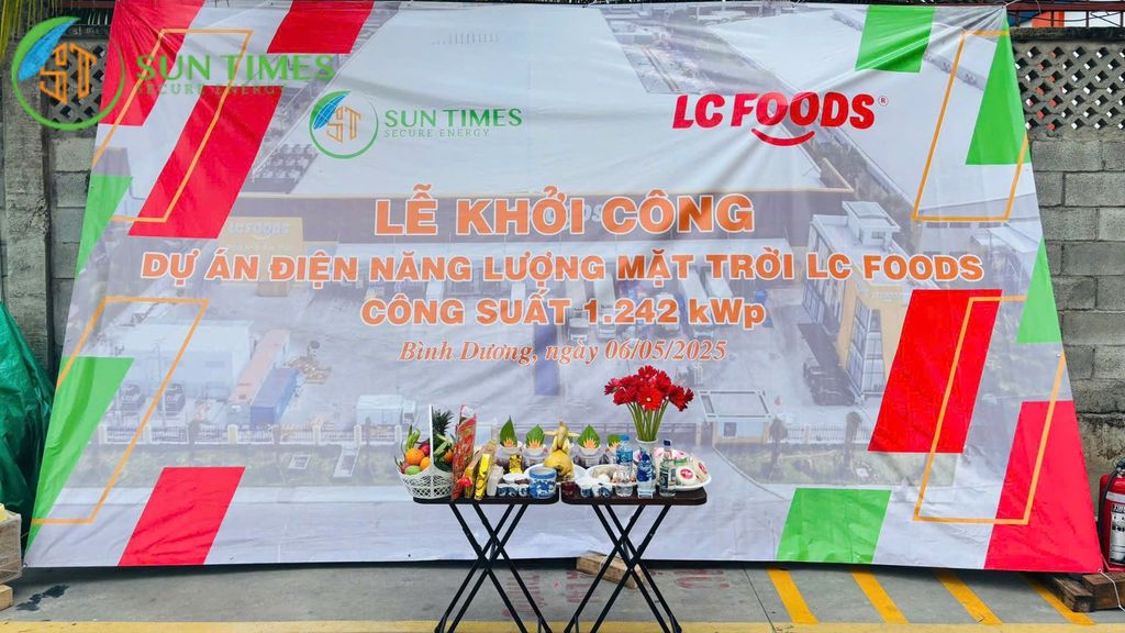 🔥 Starting construction of solar power project at LC Foods - Binh Duong 🔋🌞