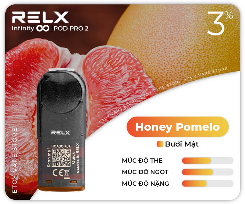 Pod Dầu RELX Pod Pro 2 Honey Pomelo Chính Hãng
