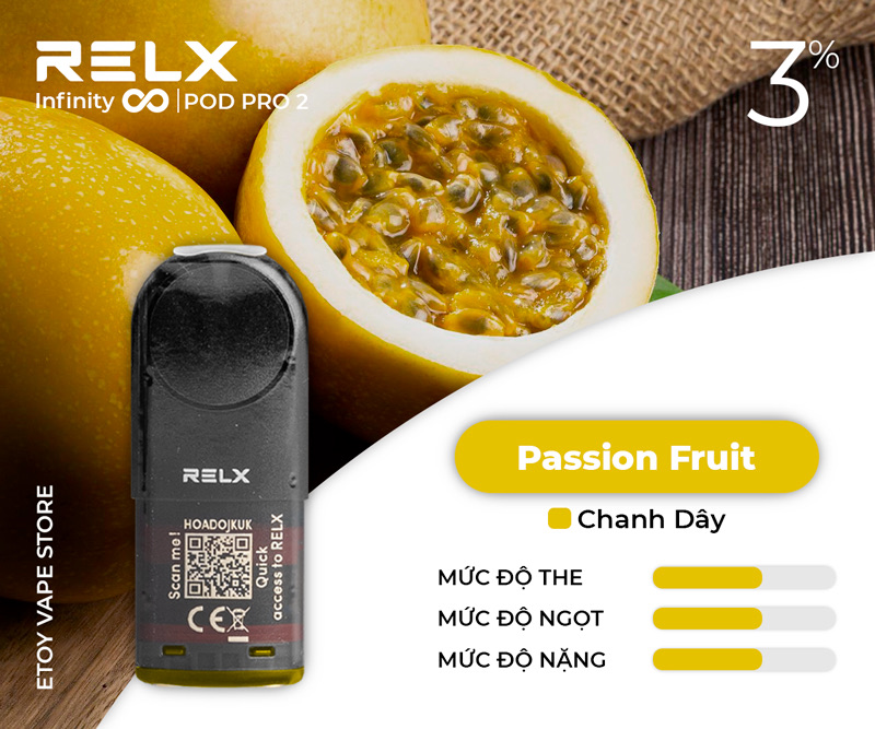 Pod Dầu RELX Pod Pro 2 Passion Fruit Chính Hãng