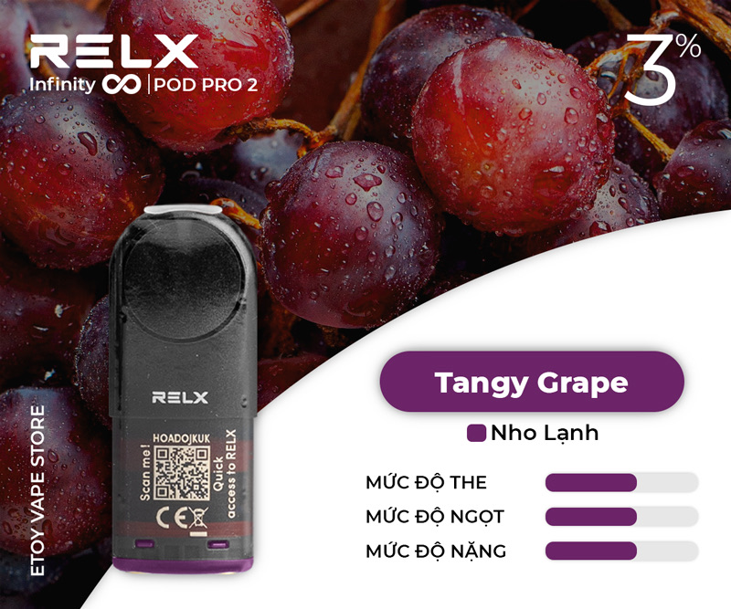 Pod Dầu RELX Pod Pro 2 Tangy Grape Chính Hãng