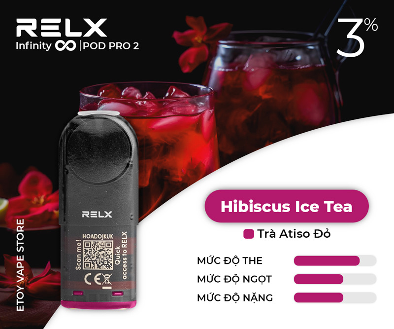 Pod Dầu RELX Pod Pro 2 Hibiscus Ice Tea Chính Hãng