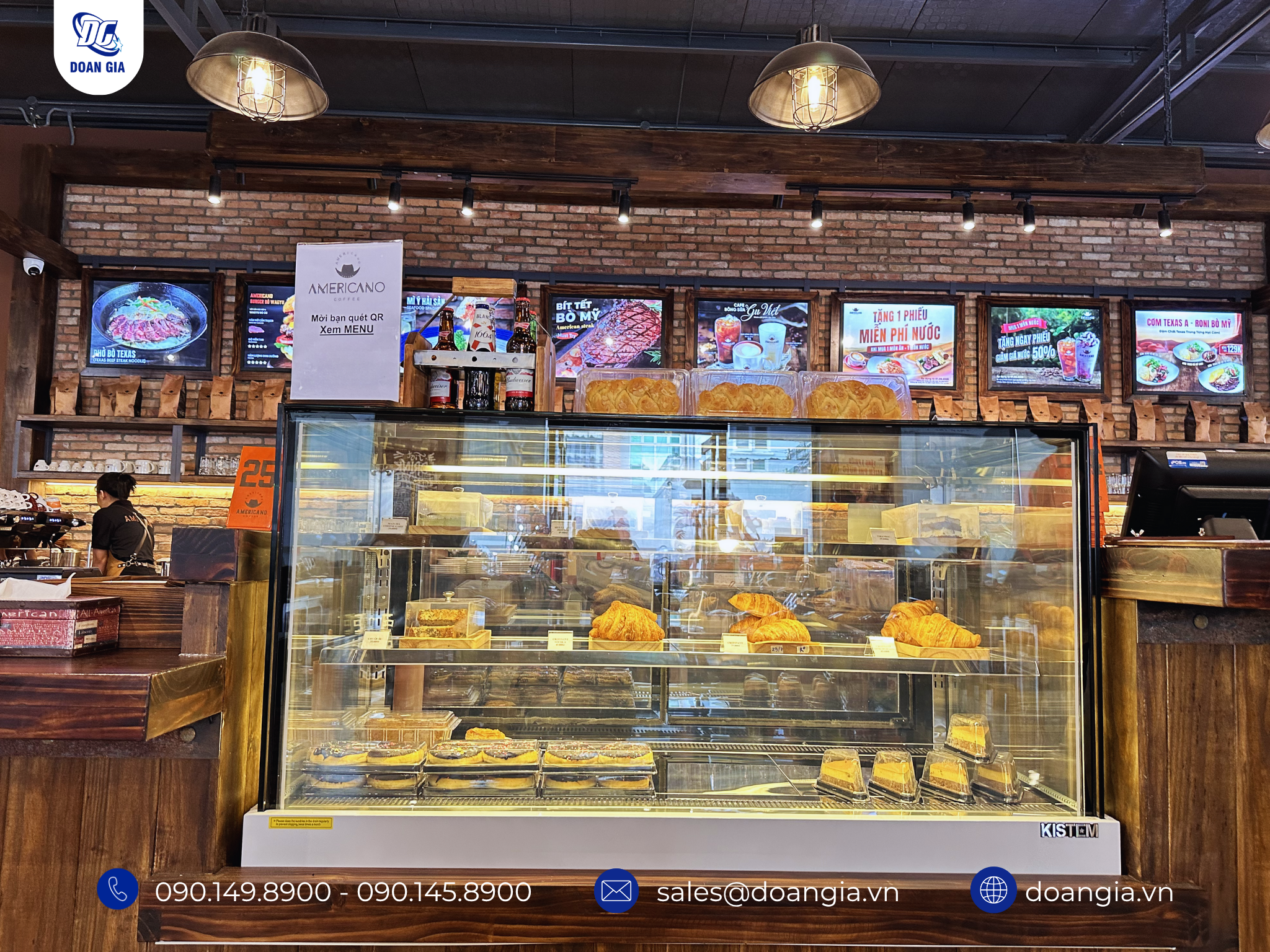 tủ trưng bày bánh