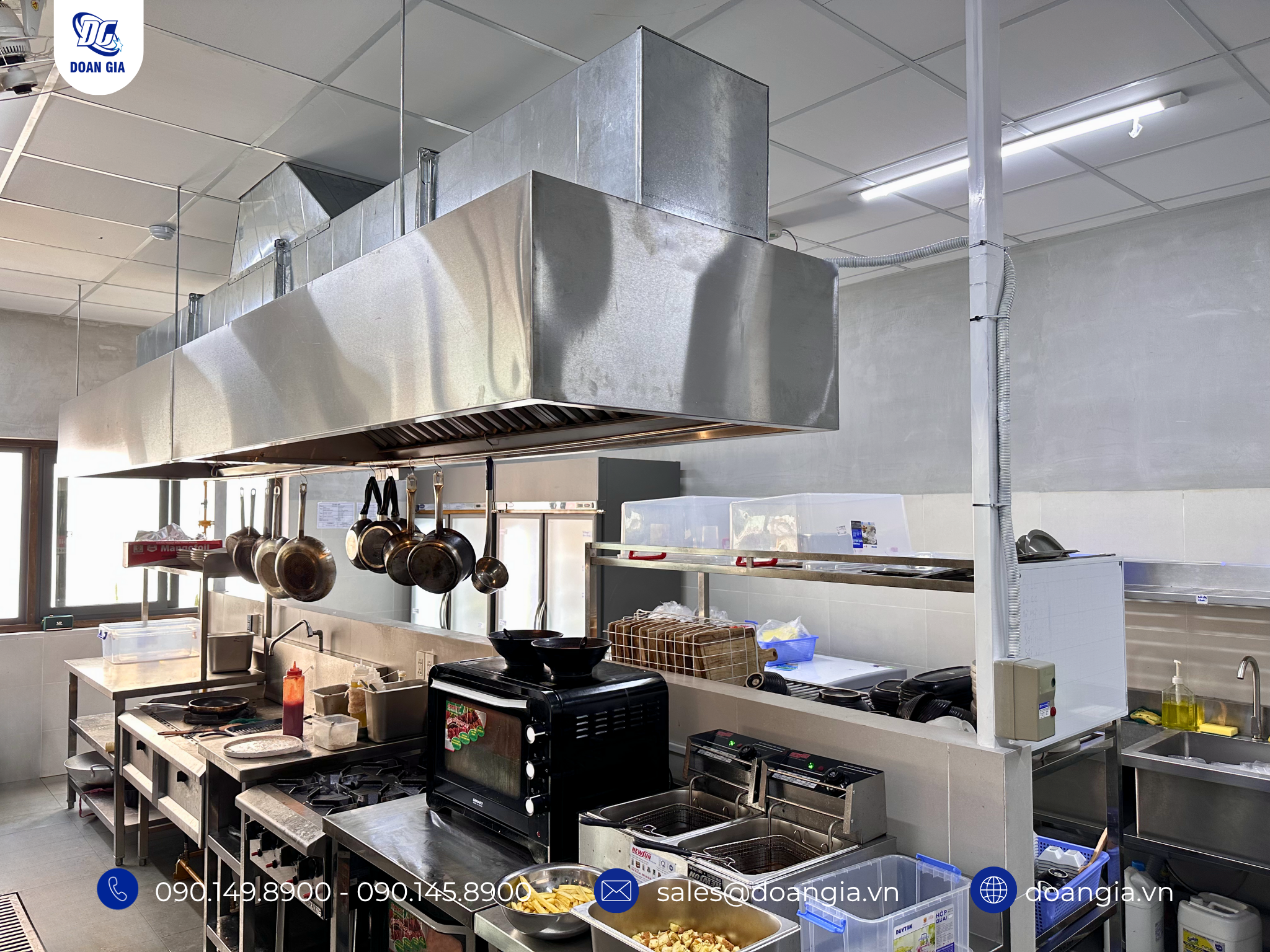 thiết kế bếp cho nhà hàng