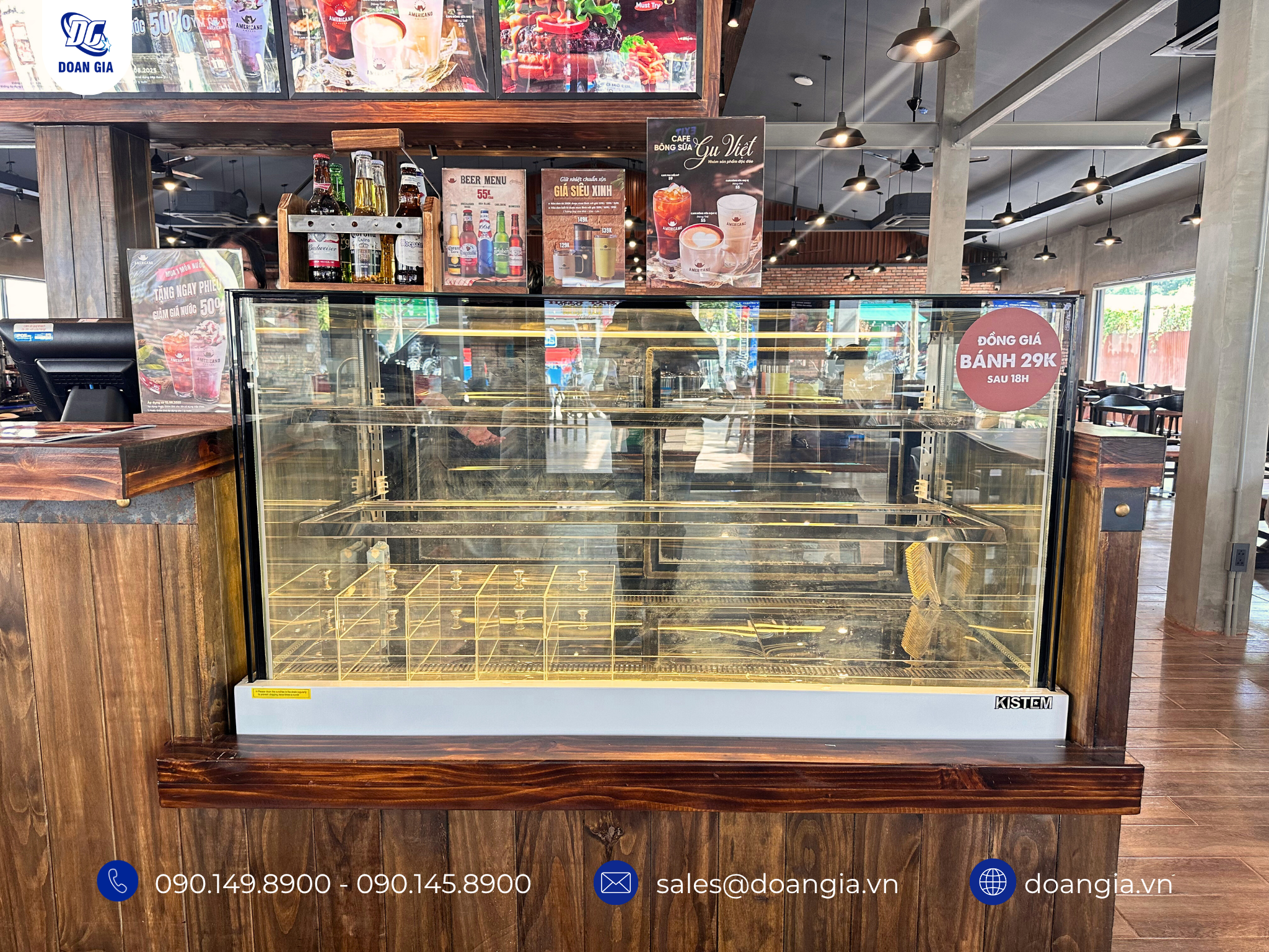 tủ trưng bày bánh kistem