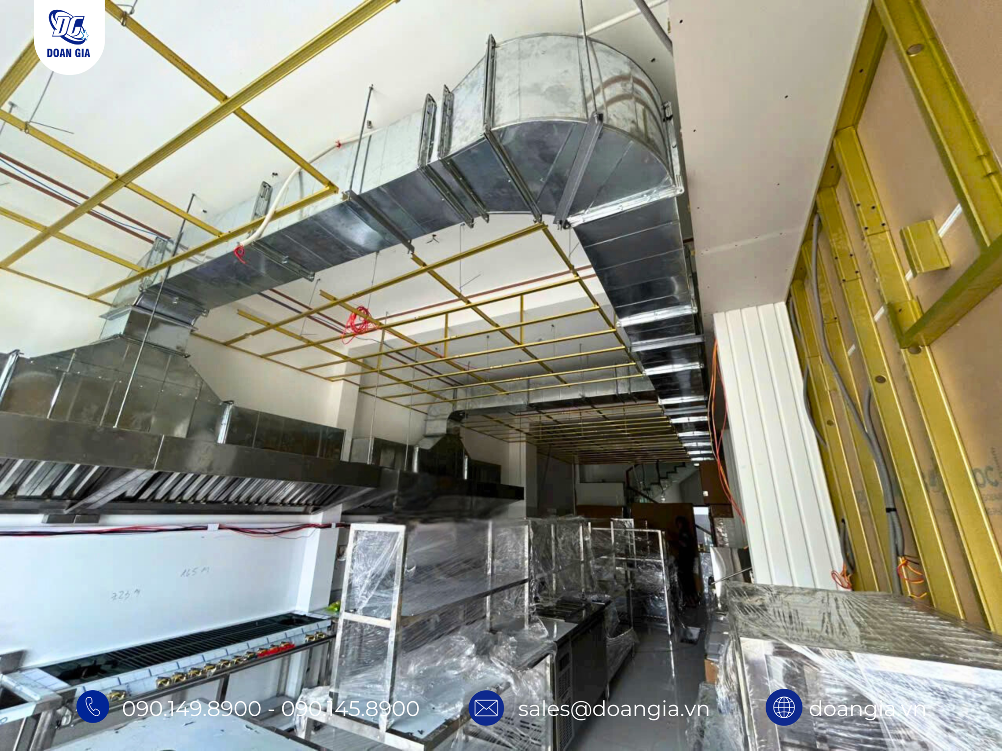 thiết kế bếp cho nhà hàng