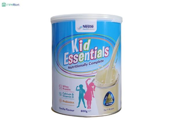 Kid Essentials là dòng sữa bột chuyên dành cho bé còi xương, biếng ăn, chậm lớn