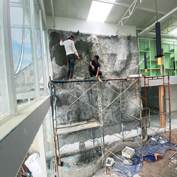 AnaGarden thi công vườn phong cách Nhiệt Đới xanh mướt mắt tại The Ghill Coffee 6