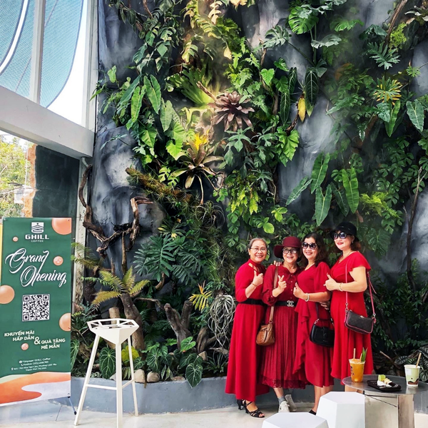 AnaGarden thi công vườn phong cách Nhiệt Đới xanh mướt mắt tại The Ghill Coffee 8