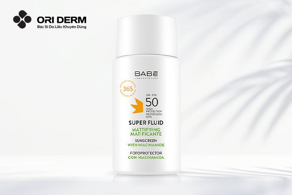 Kem chống nắng kiềm dầu BABE Super Fluid Mattifying SPF50