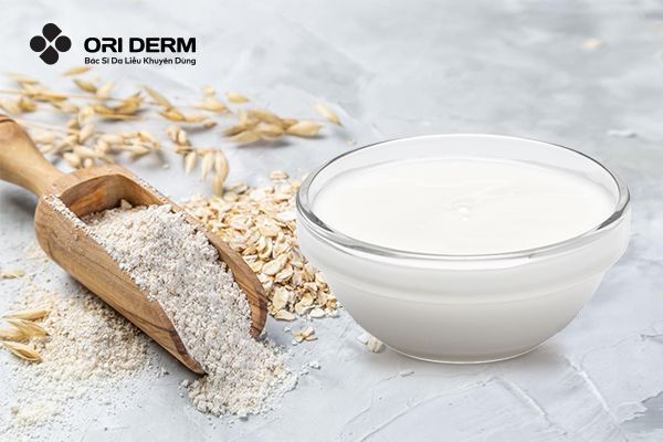 Mặt nạ yến mạch và sữa tươi cho da khô