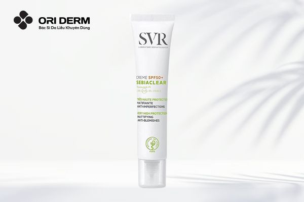 Kem chống nắng SVR Sebiaclear Creme SPF50 kiềm dầu ngừa mụn cho da nhạy cảm